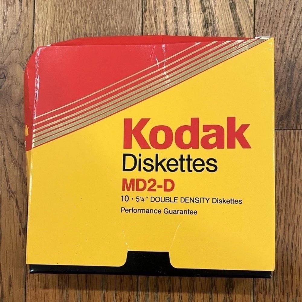 Vintage Kodak 5 1/4" Diskette 2S 2D Double Sided Density 12‎ Computer Discs Disk